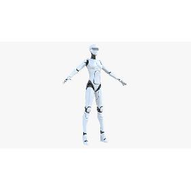 3D model Female Cyborg Robot